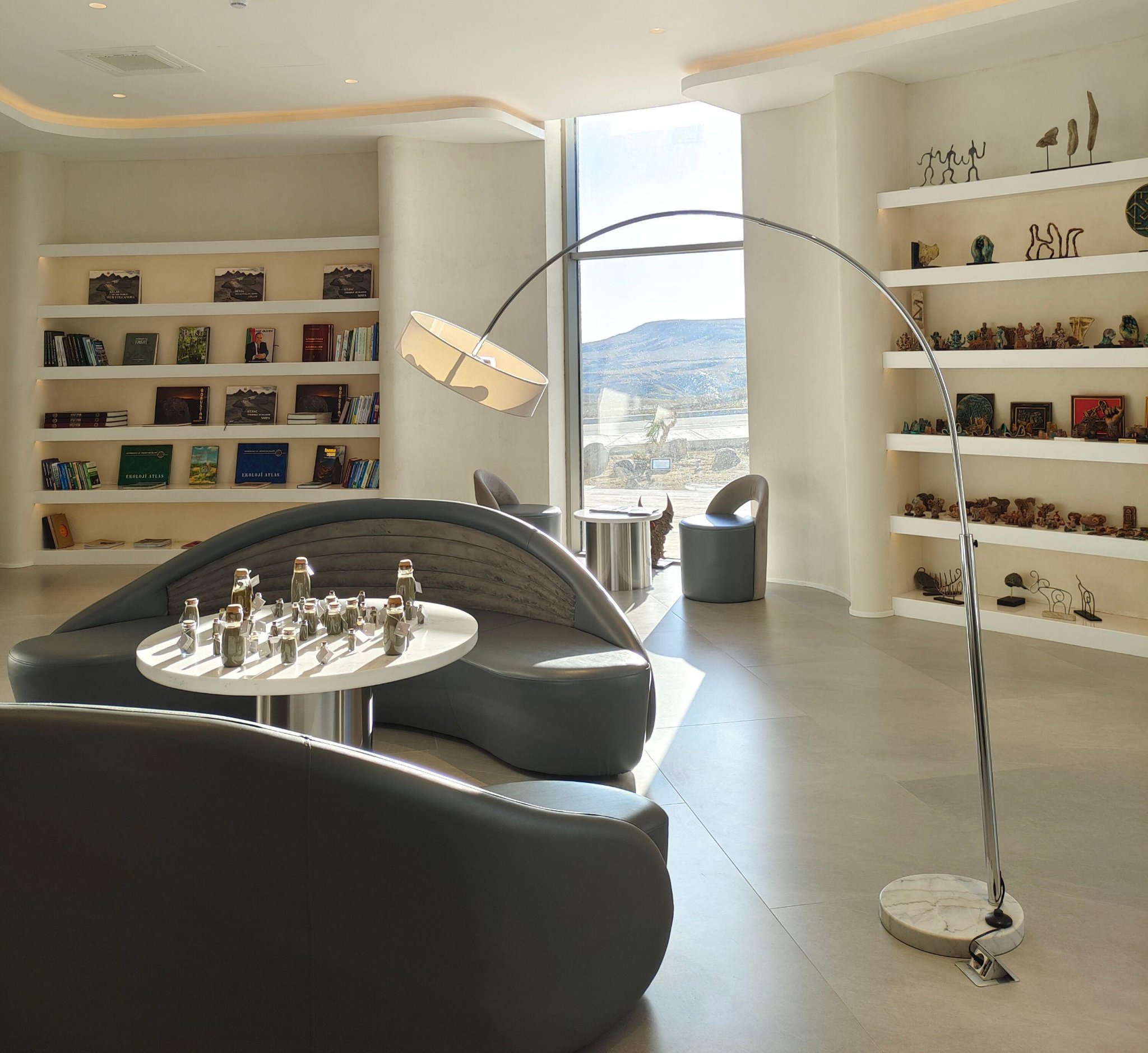 arc floor lamp indoor