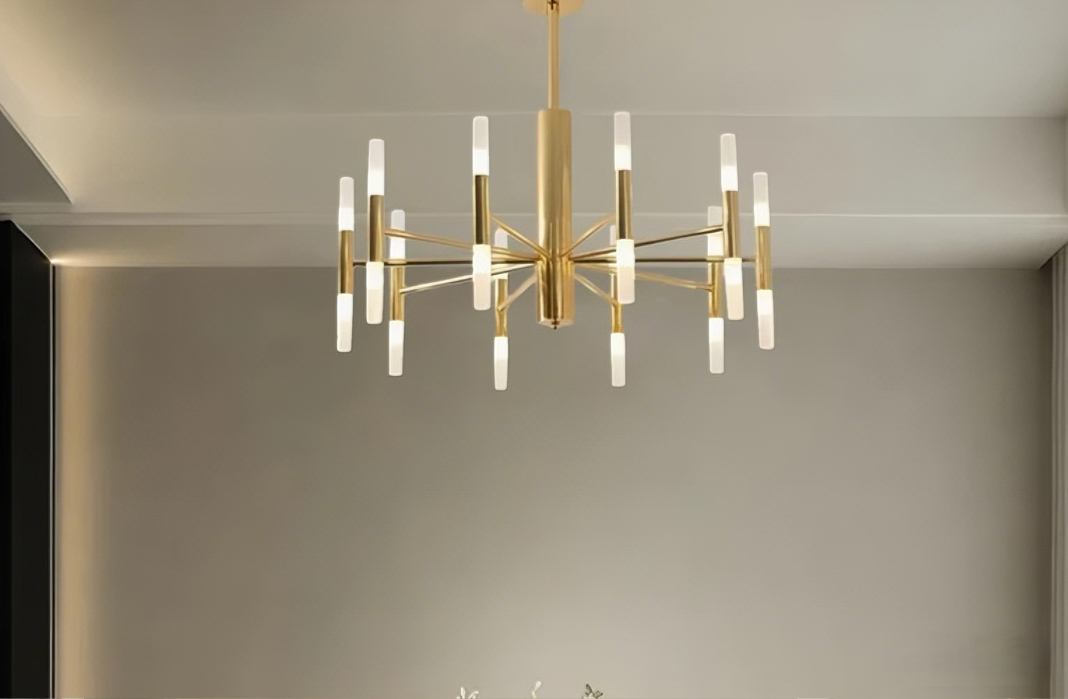 Nebula Royal Crystal Chandelier - Gold Metal Frame for Living Room