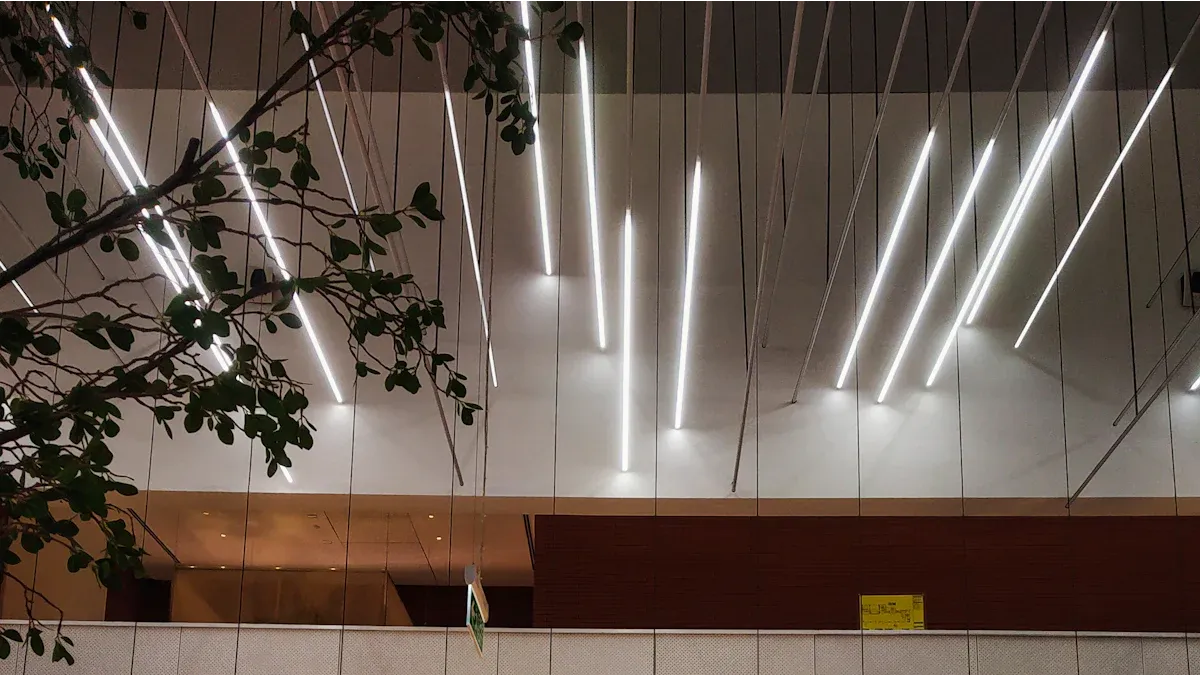 lights in the building