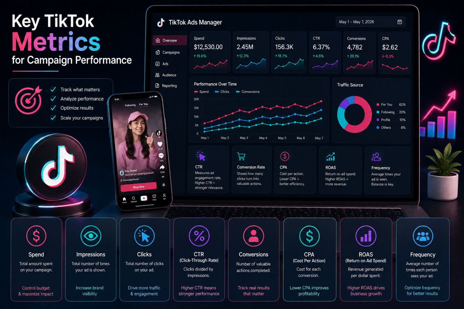 Key TikTok Metrics for Campaign Performance