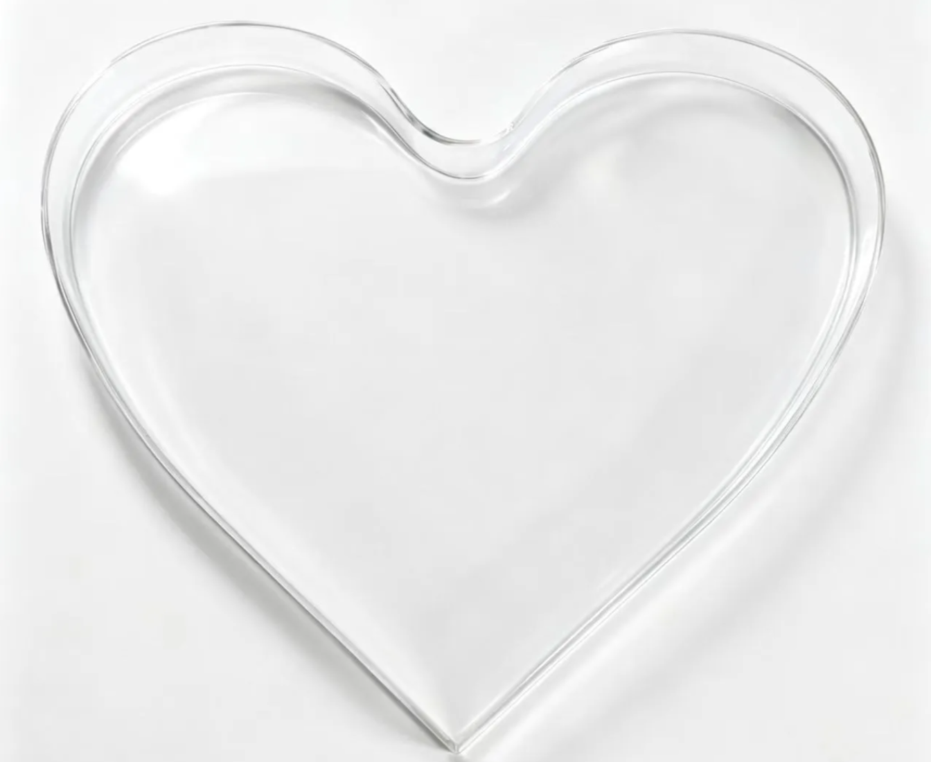 Heart-Shaped Acrylic Tray Cake Stands