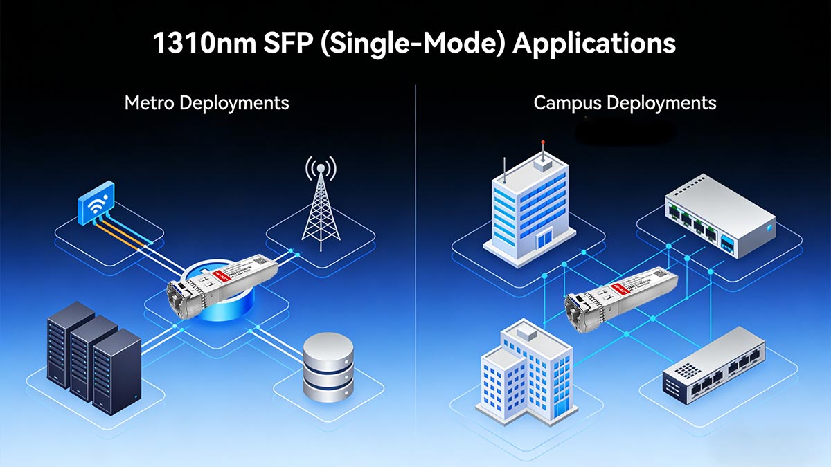 1310nm SFP (Single-Mode) Applications