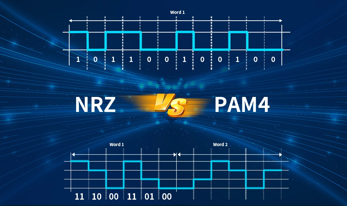 What is the difference between NRZ and PAM4?
