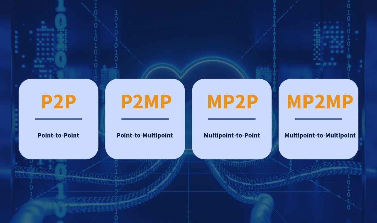 P2P, P2MP, MP2P, and MP2MP