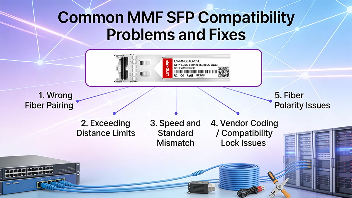 Common MMF SFP Compatibility Problems and Fixes
