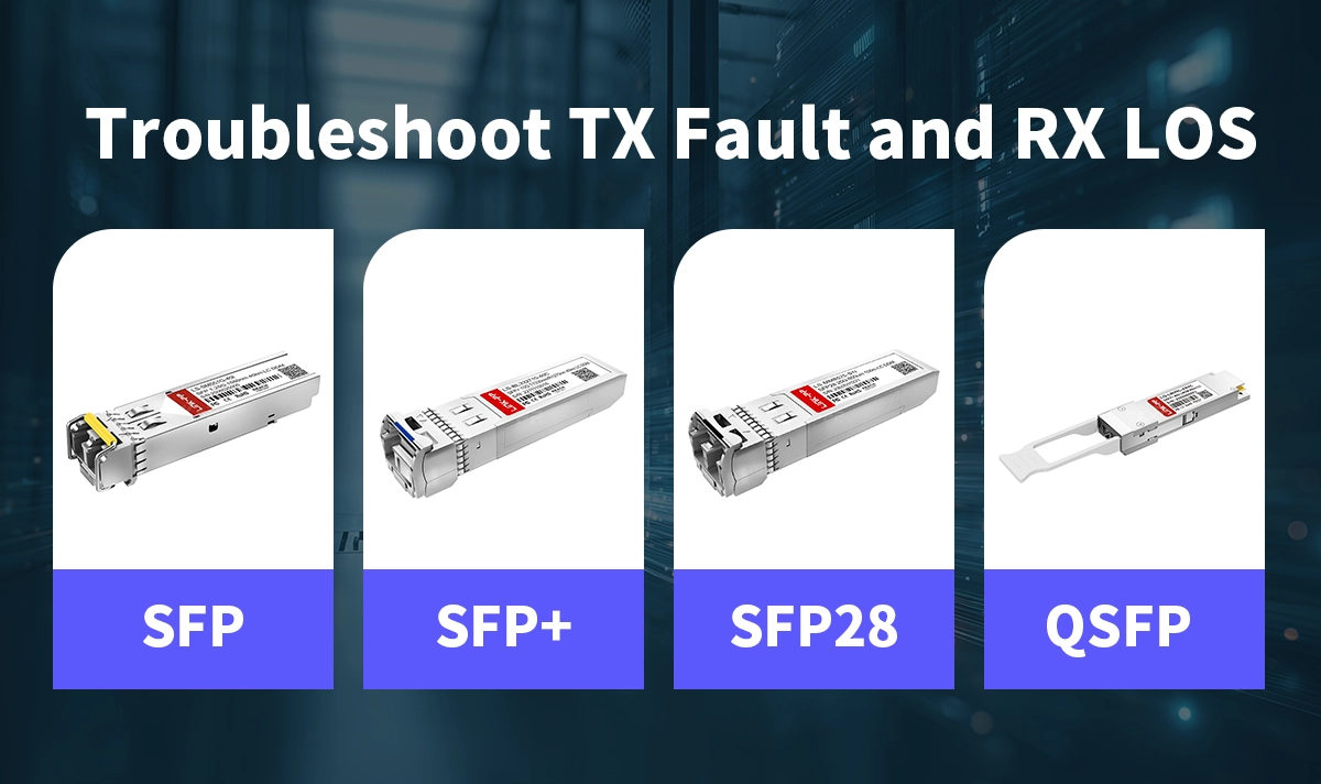 Troubleshoot TX Fault and RX LOS