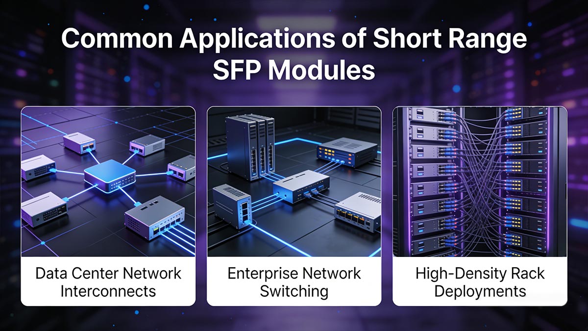 Common Applications of Short Range SFP Modules