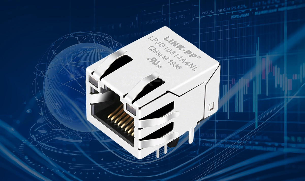 LPJG16314A4NL Magnetic RJ45 Connector 