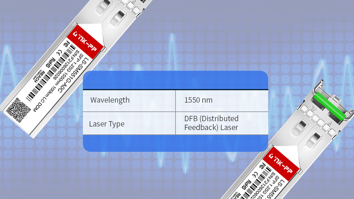 100km SFP Modules Wavelength and Laser Type
