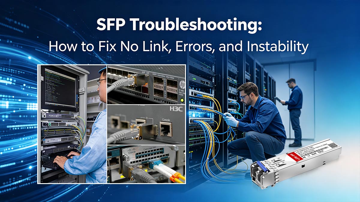SFP Troubleshooting: How to Fix No Link, Errors, and Instability