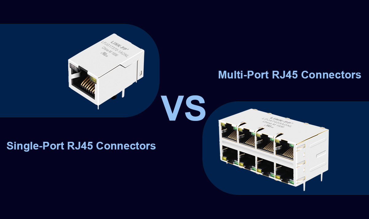 Single-Port RJ45 Connector and
Multi-Port RJ45 Connectors