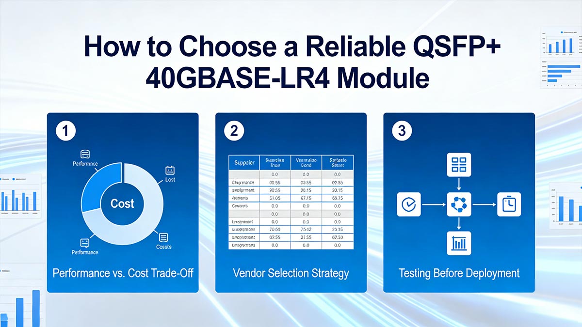How to Choose a Reliable QSFP+ 40GBASE-LR4 Module