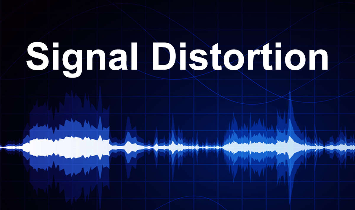 Illustration of signal distortion types in RJ45 connectors, LAN transformers, and optical modules.