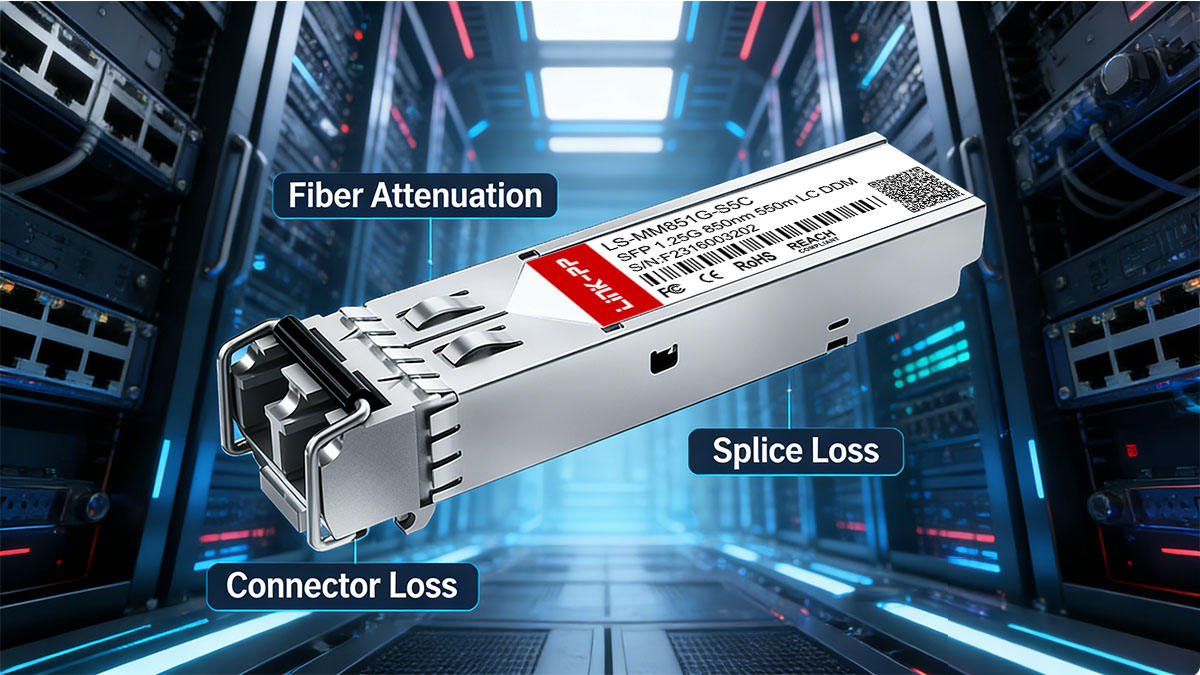 Components of Fiber Optic Loss in Link Budget