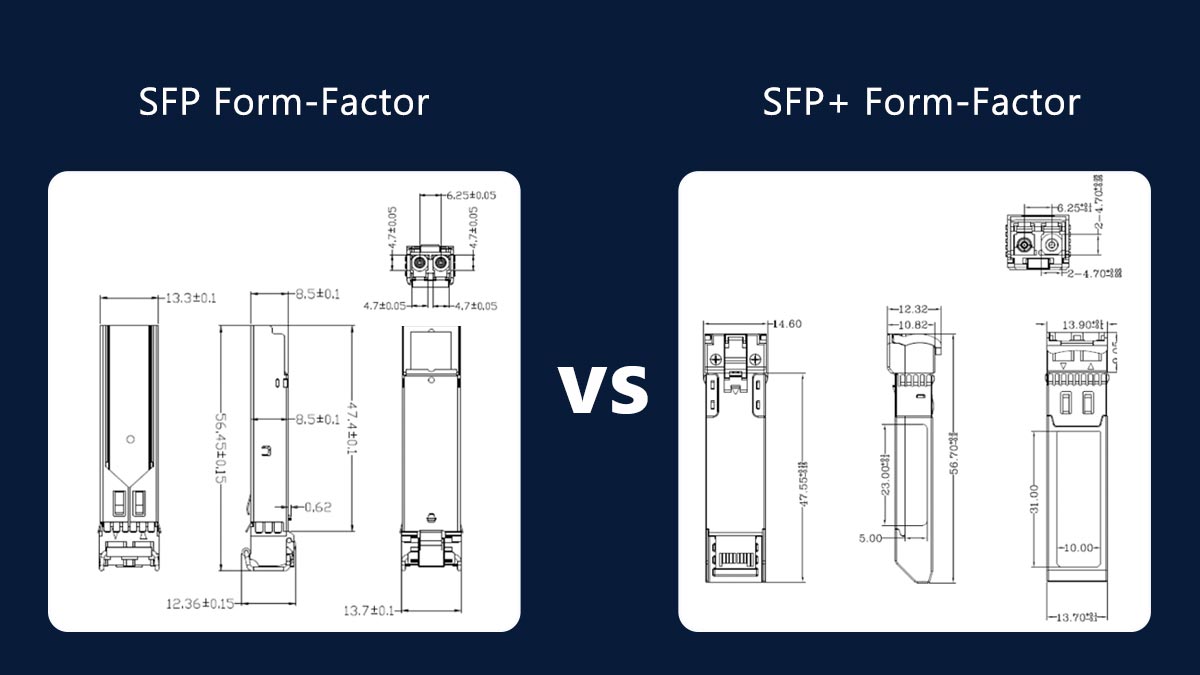SFP vs. SFP+ Form-Factor: Key Differences Explained