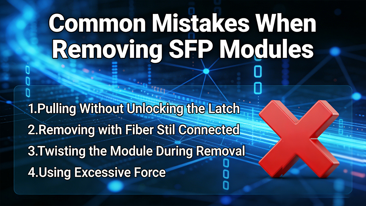 Common Mistakes When Removing SFP Modules