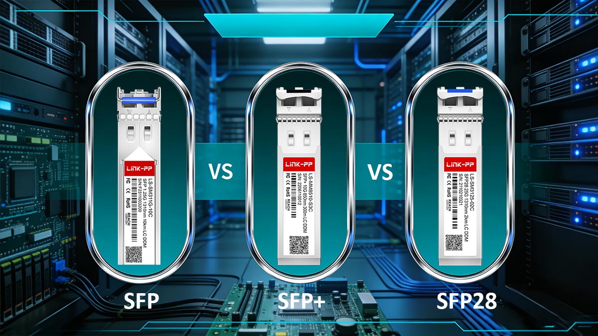 SFP vs. SFP+ vs. SFP28 — Key Differences and Interoperability