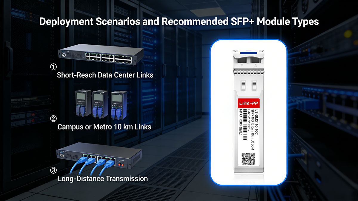 Deployment Scenarios and Recommended SFP+ Module Types