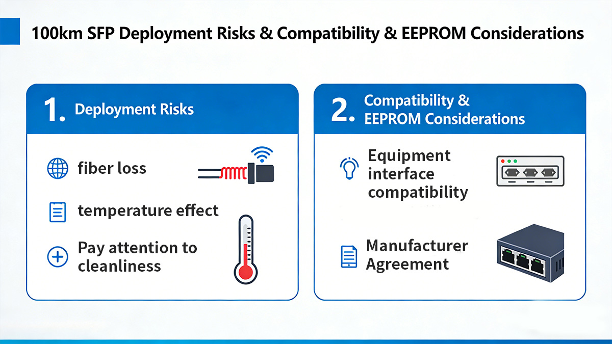 SFP 100km Deployment Risks & Compatibility & EEPROM Considerations