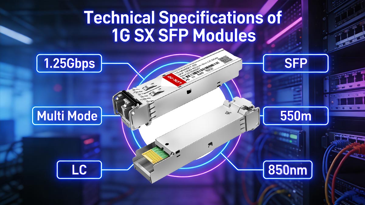 Technical Specifications of 1G SX SFP Modules