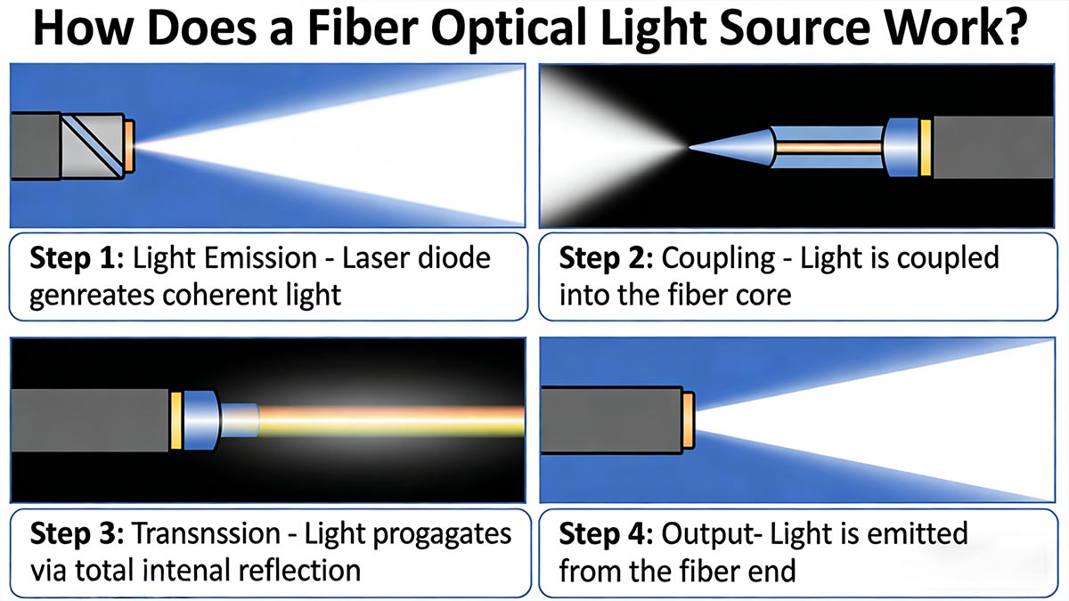 How Does a Fiber Optical Light Source Work?