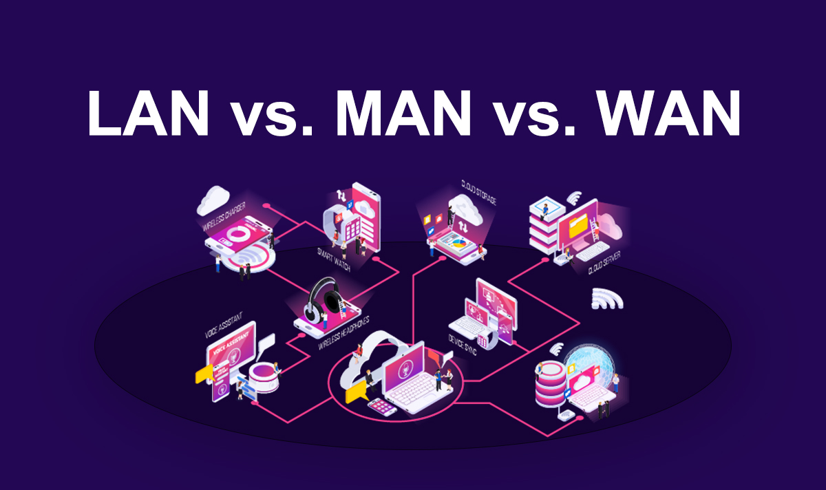 Comparison Between LAN WAN and MAN