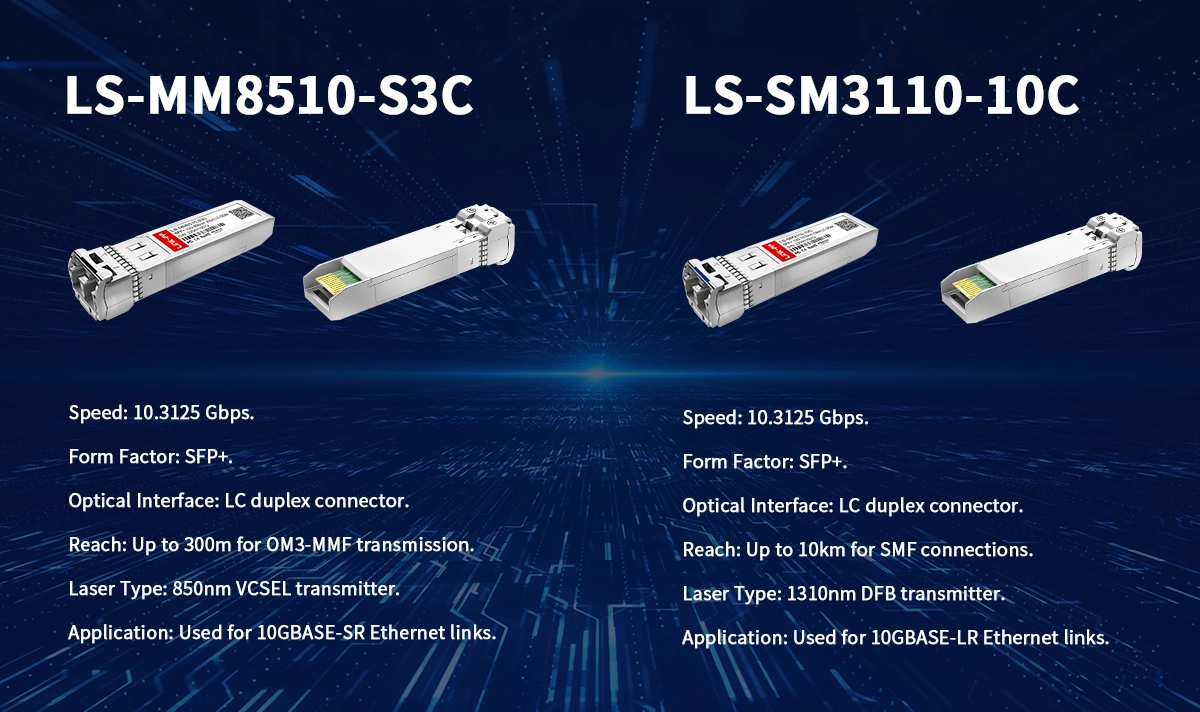 SFP-10G-SR vs SFP-10G-LR