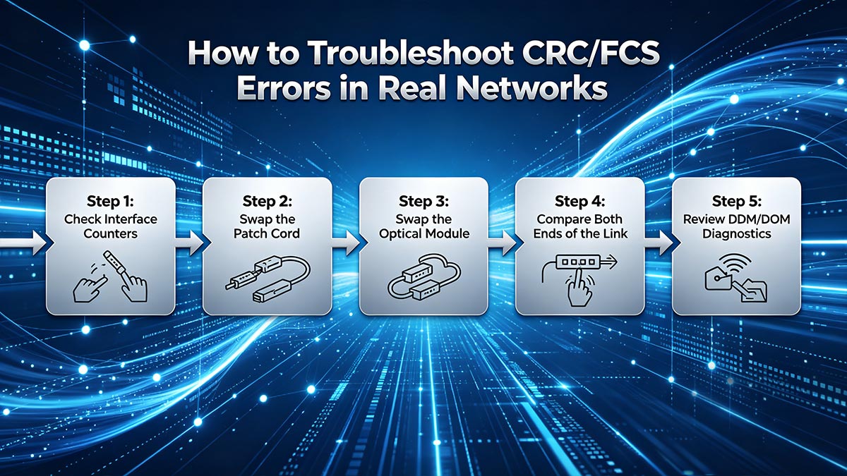 How to Troubleshoot CRC/FCS Errors in Real Networks