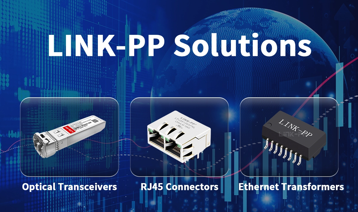RJ45 connectors, optical transceivers