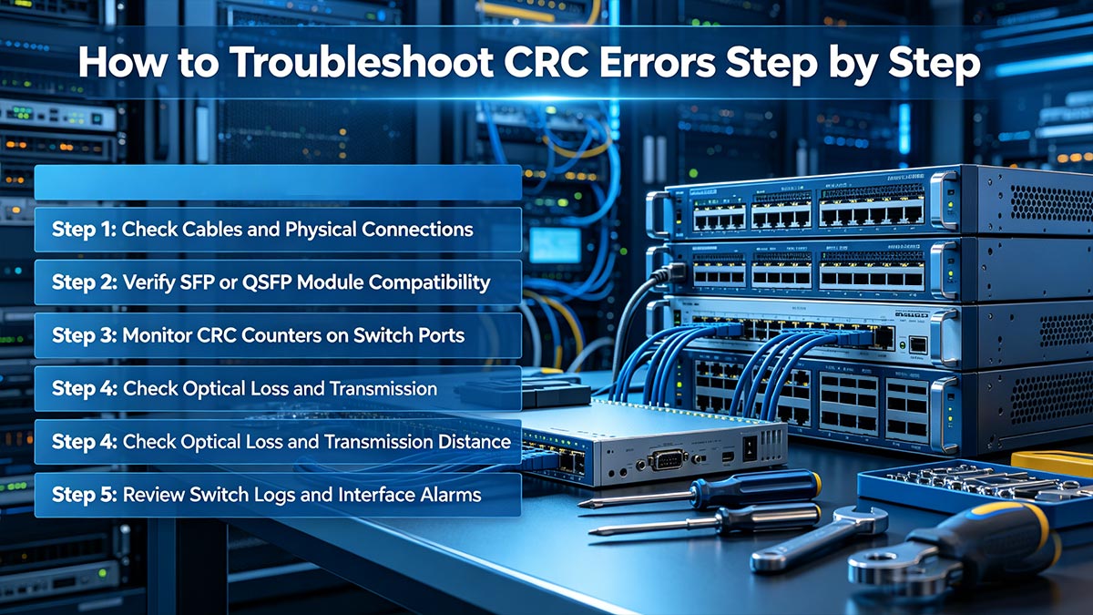 How to Troubleshoot CRC Errors Step by Step