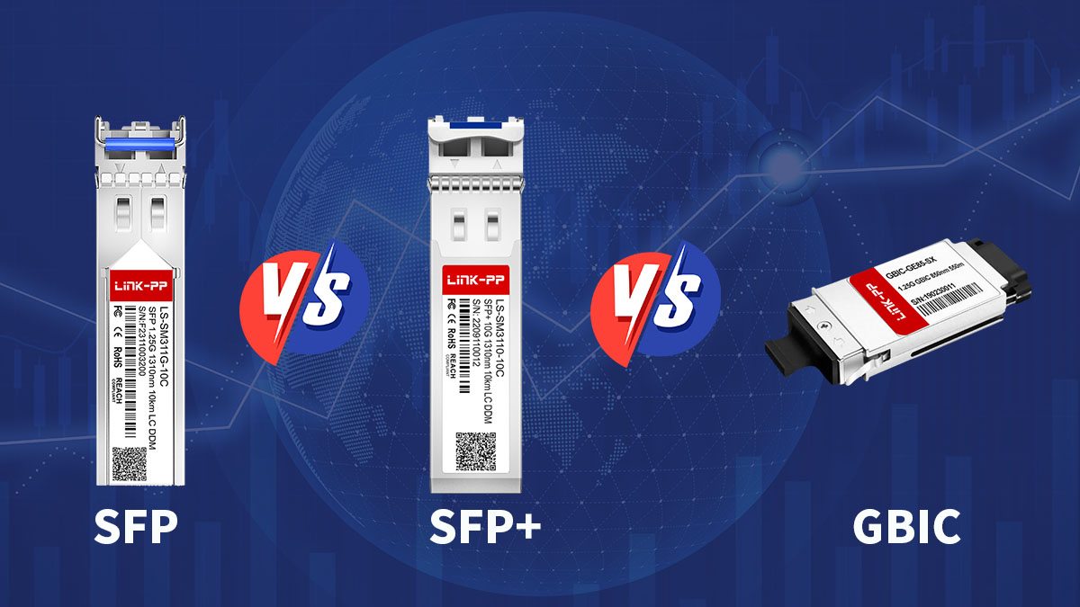 SFP vs. SFP+ vs. GBIC: What’s the Difference?