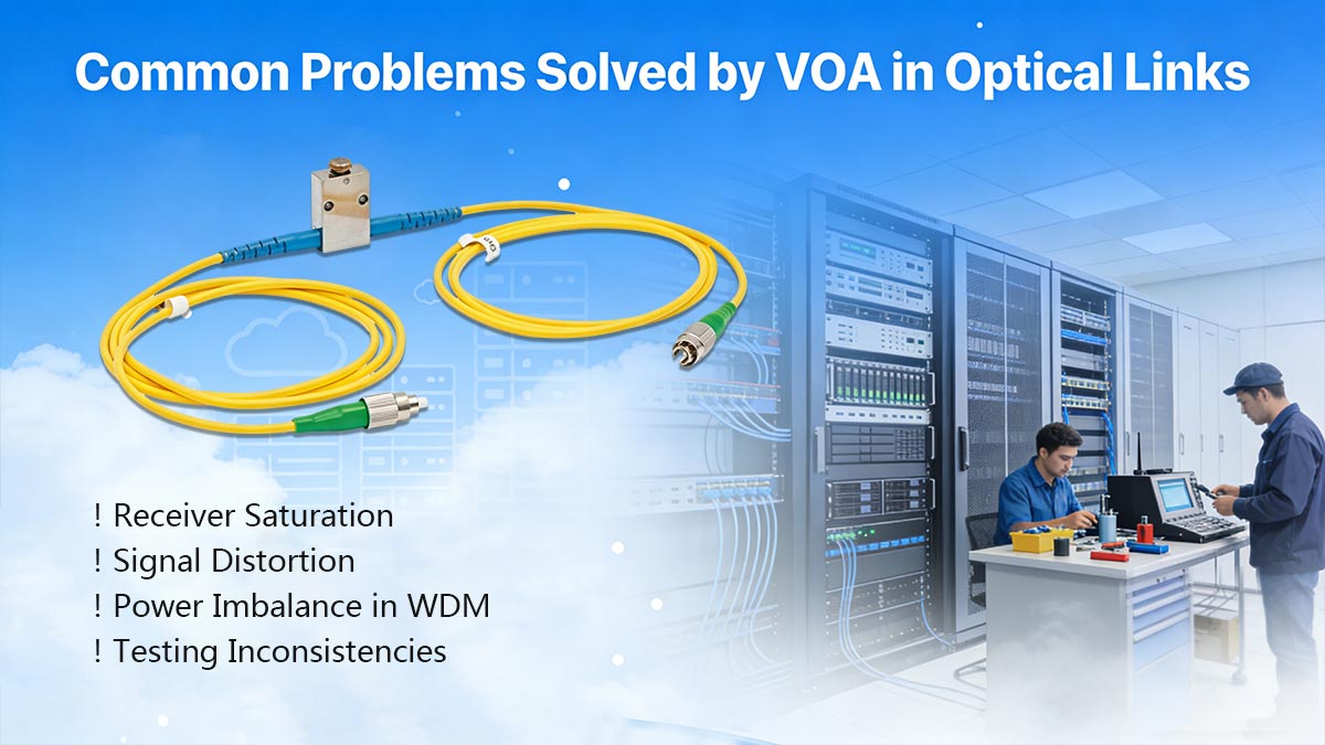 Common Problems Solved by VOA in Optical Links