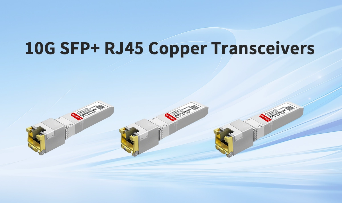 10G SFP+ RJ45 Copper Transceivers