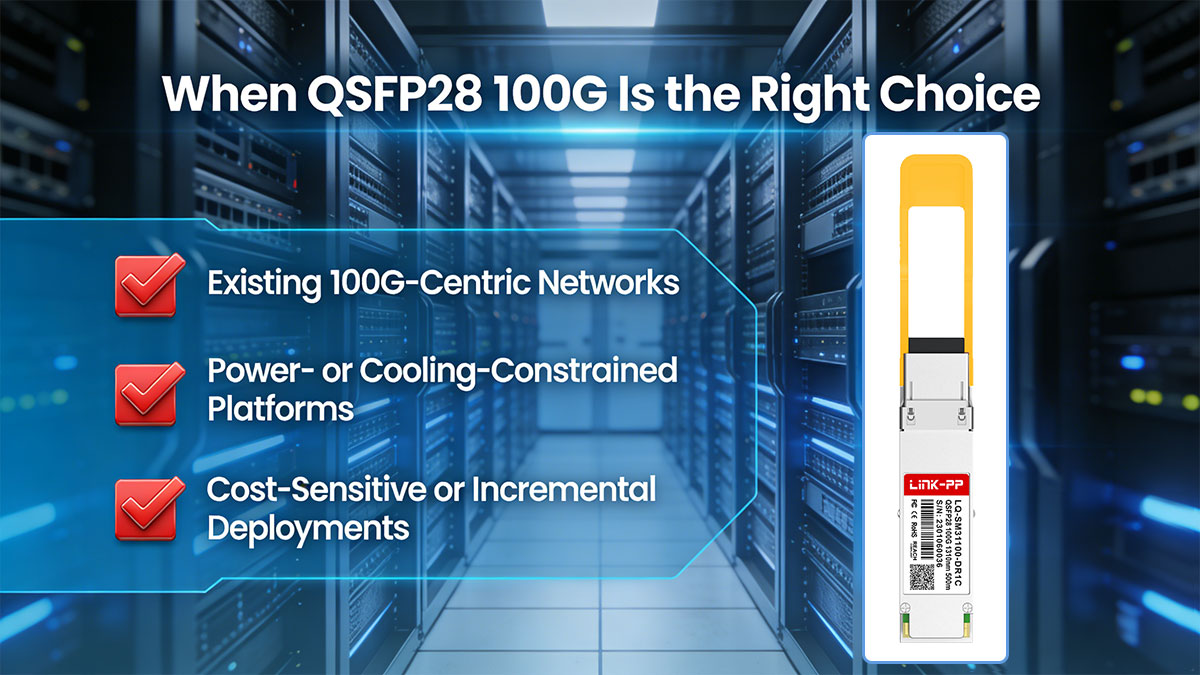When Choose QSFP28 100G Modules