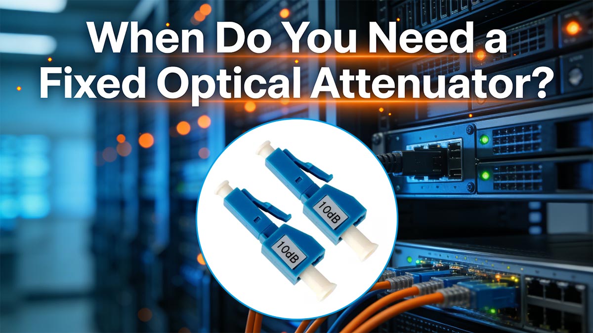 When Do You Need a Fixed Optical Attenuator?