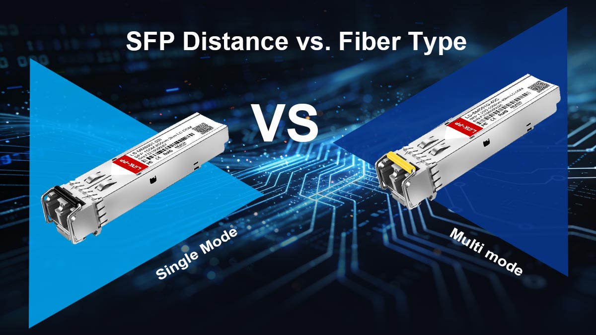 SFP Distance vs. Fiber Type (Single Mode vs. Multimode)