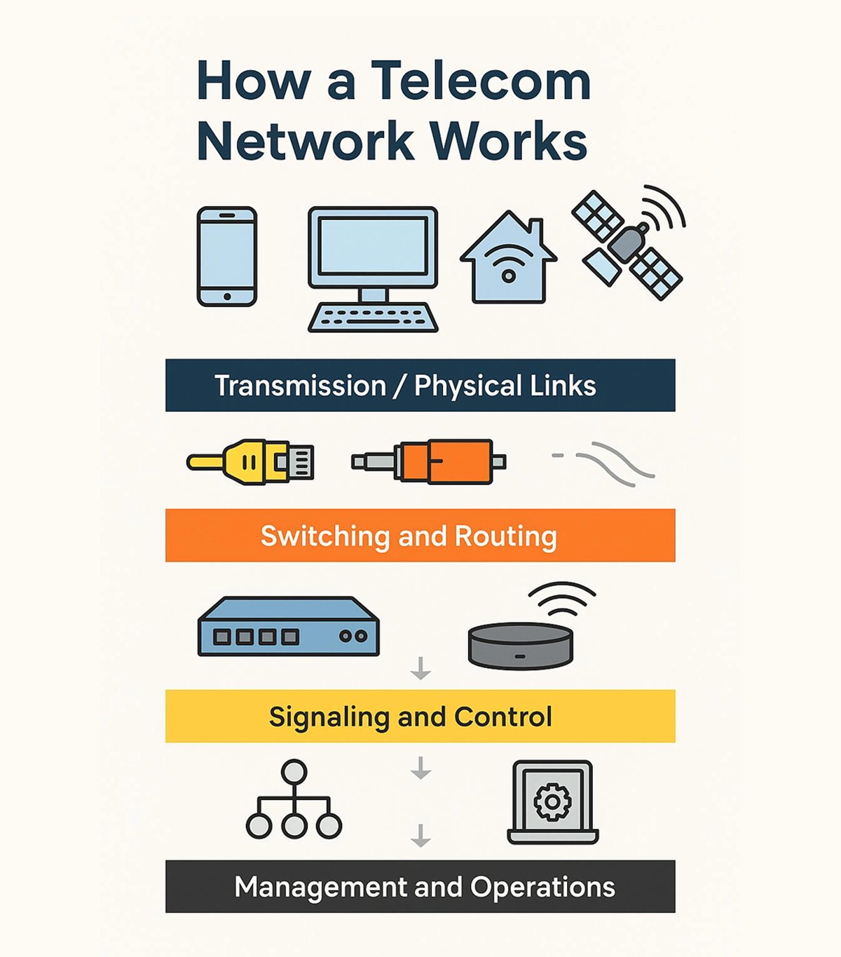 How a Telecom Network Works