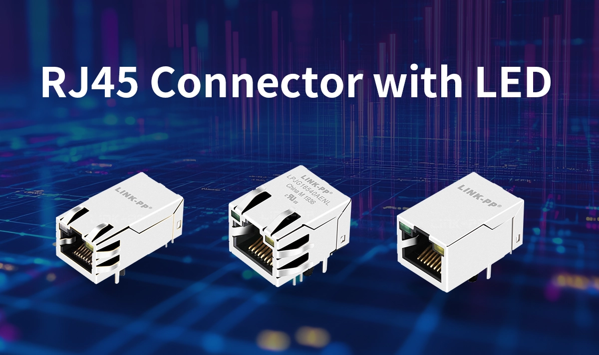RJ45 Connector with LEDs