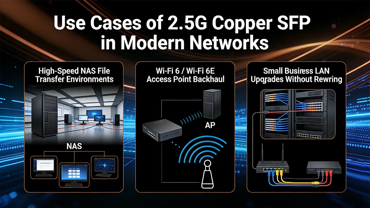 Use Cases of 2.5G Copper SFP in Modern Networks