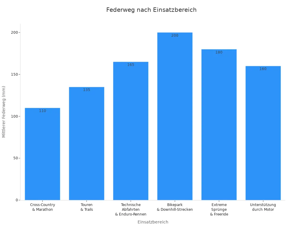 Federweg für verschiedene Fully-Einsatzbereiche